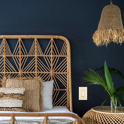 Legrand radiant TM874LACC6 15 Amp Rocker Wall Switch, 4-Way Decorator Light Switches, Light Almond (1 Count)