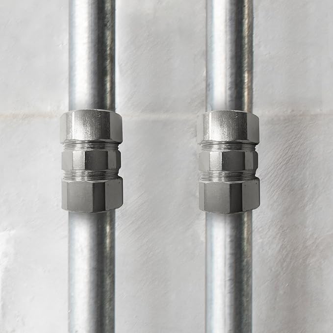 SELECT 5 Pack Lighting Threadless Coupling, 2 Inch Zinc Plated Steel Coupling, Electrical Conduit Fittings for Indoor and Outdoor Use