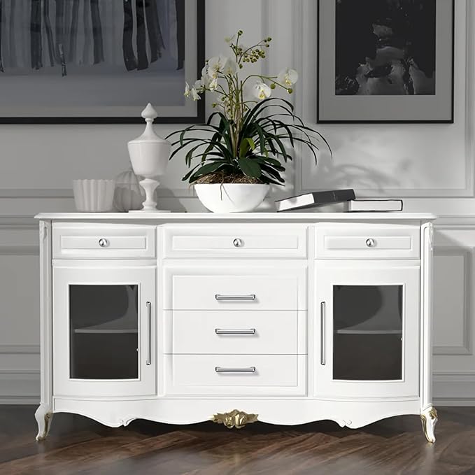 10 Pack 3.75 Inch(96mm) Hole Center Modern Polished Chrome Cabinet Pull Handle Timeless Vanity Drawer Pull Handle Classic Cabinet Hardware for Kitchen Bathroom, Screws Included, Chrome(3.75x10)