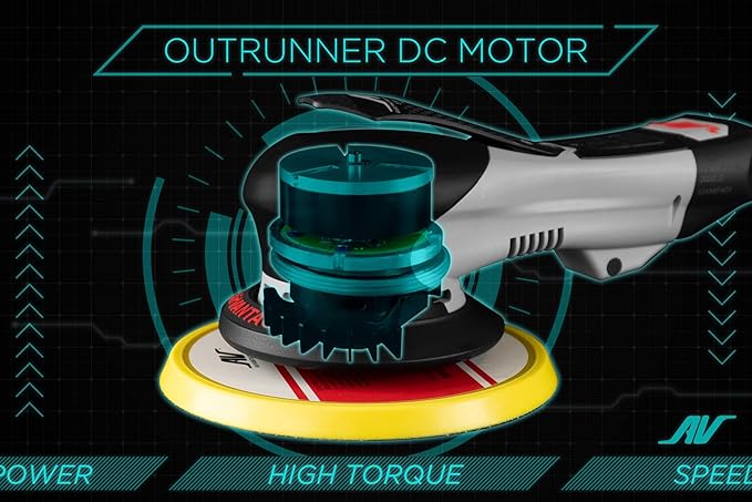 AirVANTAGE 5" Palm-Style, 2nd Generation Advanced Electric Sander Non-Vacuum with Low-Profile Pad (3/16- Hook & Loop)