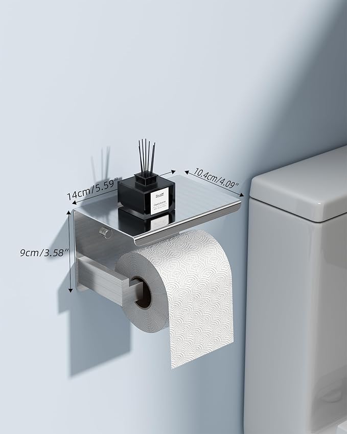 Brushed Nickel Bathroom Towel Bar Set 10 Pieces, Stainless Steel Towel Racks Set with 2×16 InchTowel Bars, 2×Toilet Paper Holder, 2×Towel Rings, 4× Robe Hooks for Bathroom