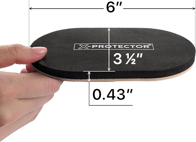 X-Protector Felt Furniture Sliders Hardwood Floors - 4 PCS 6" x 3 1/2" Furniture Sliders - Heavy Duty Felt Sliders Hard Surfaces β Move Your Furniture Easily & Safely!