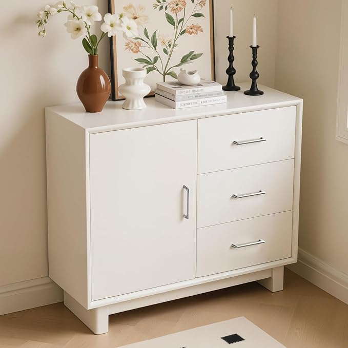 30 Pack 5 Inch(128mm) Hole Center Modern Brushed Satin Nickel Cabinet Pull Handle Timeless Vanity Drawer Pull Handle Classic Cabinet Hardware for Kitchen Bathroom, Screws Included, Nickel-B(5x30)