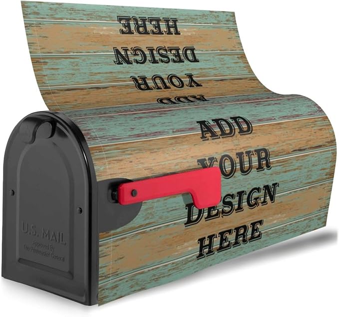Custom Personalized Mailbox Covers Add Photo Picture Family Name House Address Text Magnetic Mail Cover for Home Garden Yard-16