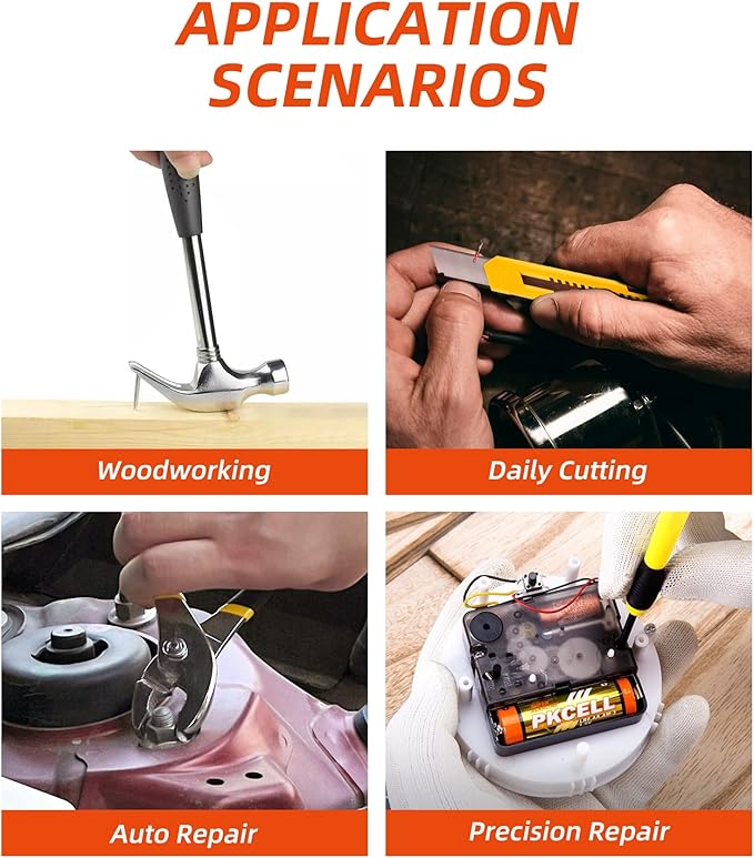 40-Piece Tool Set - General Household Hand Tool Kit with Plastic Toolbox Storage Case…