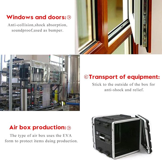 High Density Insulation Tape, Foam Tape with Adhesive- Weather Stripping, Waterproof, Door Seal, Windows, Air Conditioning, HVAC, Pipes, Adhesive Insulation Strips (White, 33Ft x 1/8” x 2”)