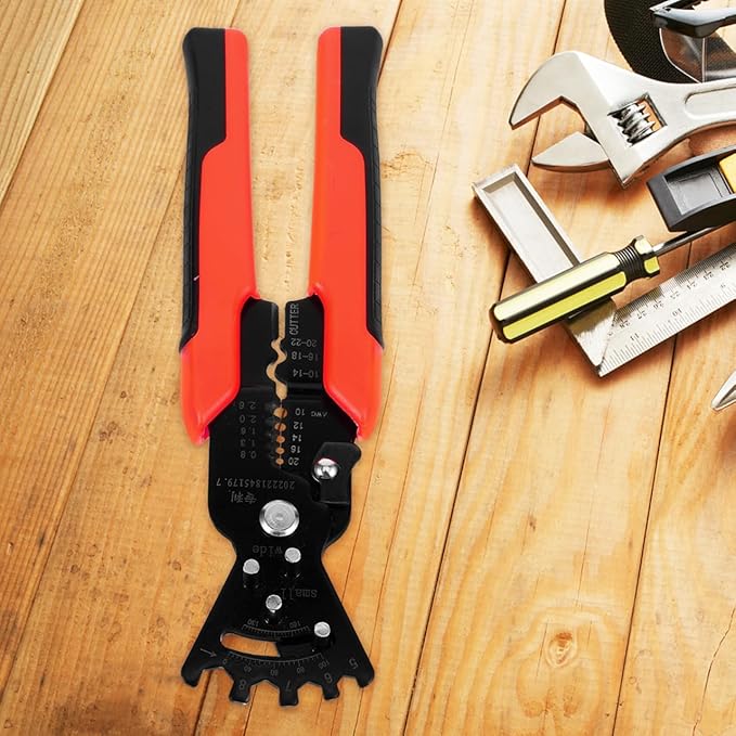 Veemoon Professional Electrician Tool Multi-function Manual Metal Bender Wire Stripper Universal Pliers for Home Improvement Construction Electrical Wiring