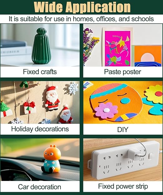 0.8 "&1.18" Glue Clear Dots Double Sided Removable, Mounting Putty for Walls No Damage, Poster Sticky Tack for Hanging Pictures, Dashboard Accessories, Home Crafts, 120 Pcs