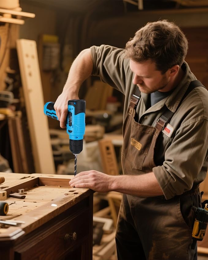 139-Piece Tool Set - Tool Kit with 8V Cordless Drill Driver in ToolBox Storage Case, General Household Drill Set for Home Repairs, Handyman, DIY Projects