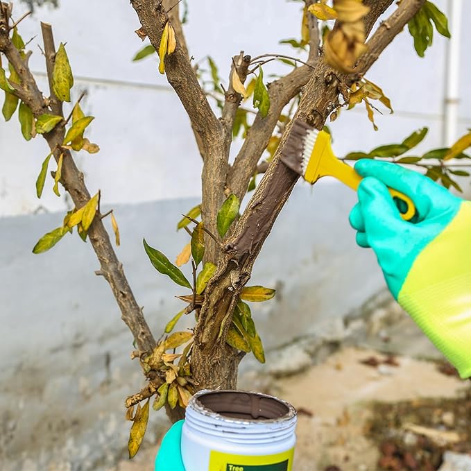 Tree Wound Sealer-500g Tree Wound Dressing for Damaged Trees Bark Repair Pruning Seal/Bonsai Cutting Paste Tree Trunk Paint Protection Grafting Wax for Effective Tree Wound Repair-Brown