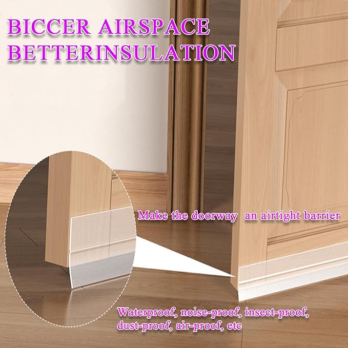 Weather Stripping Door Seal Strip for Gaps, Silicone Draft Stopper Adhesive Tape for Sliding Doors, Windows, Shower Glass, Soundproof Seal for Home Insulation, 32.8ft Roll Brown