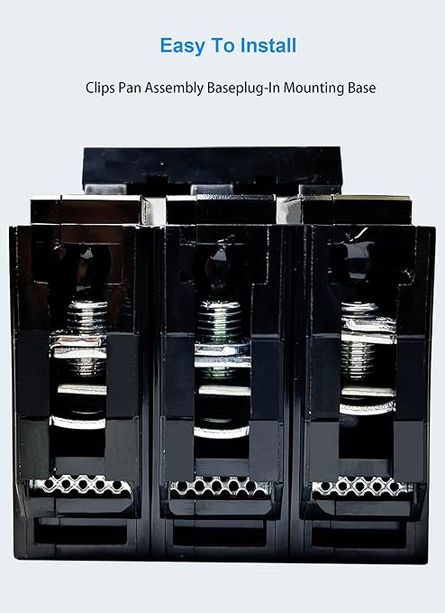 Q3100 100-Amp Three Pole Type QP Circuit Breaker Plug-in Mount Standard MCB Thermal Magnetic Protection, 10KA 120/240V, Compatible with Siemens PL and ES Series Load Centers(3P 100A)