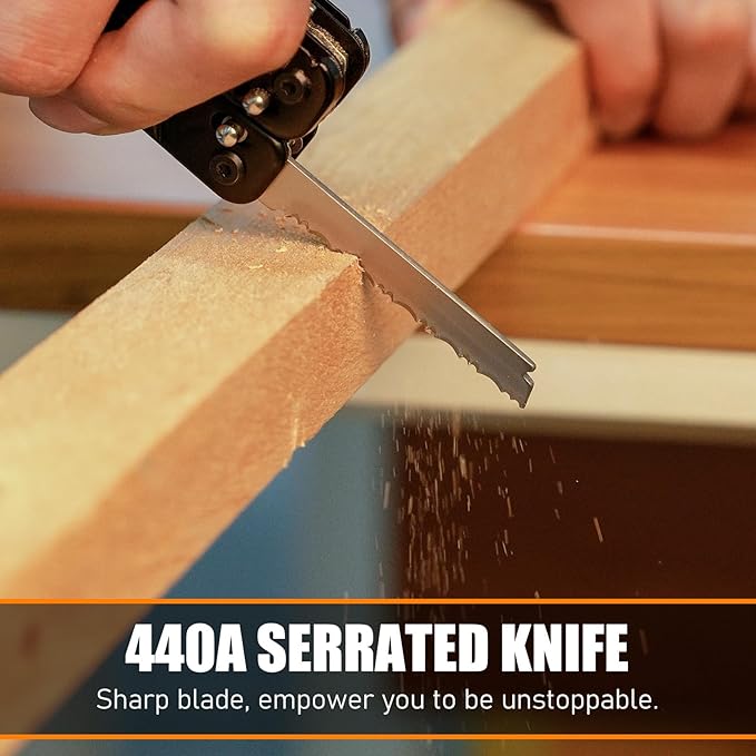 Multitool, 20-in-1 Stainless Steel Multi Tools Pliers with Nylon Sheath, Safe Locking, Professional Multi-Tool for Survival, Camping and Hunting, Black