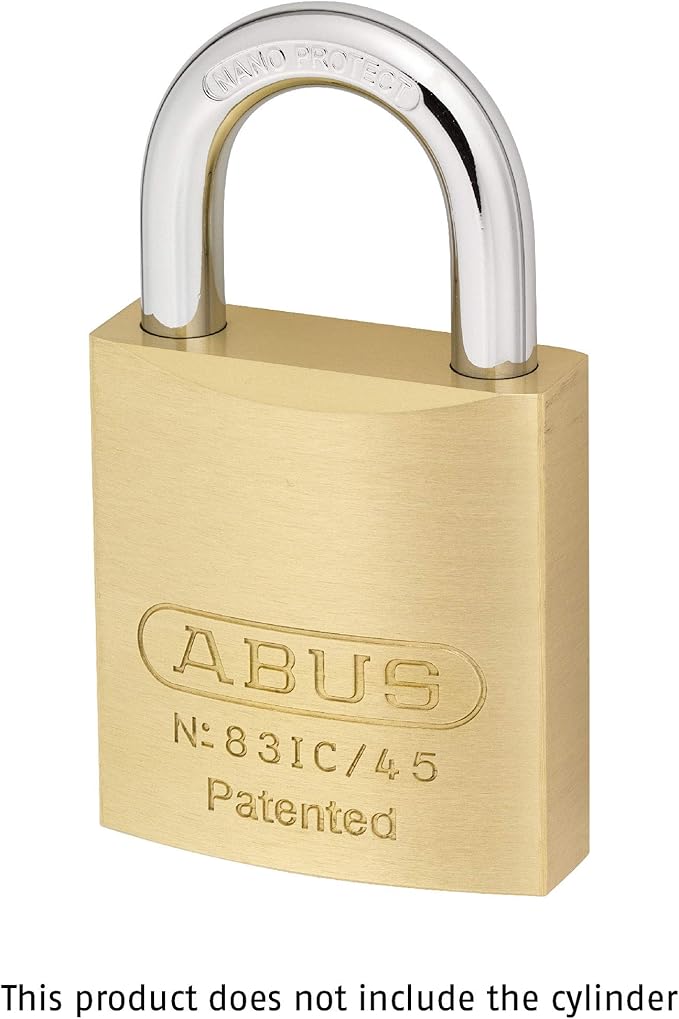 ABUS 83IC/45 Small Format Interchangeable Core Padlock - Core/Cylinder Not Included