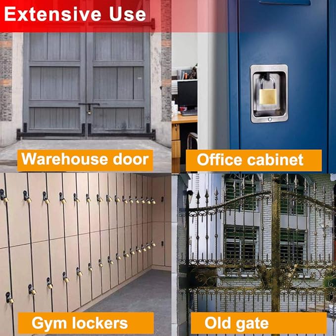 ABRAFOX Solid Brass Same Keyed Padlock keyed Alike Lock-(1-9/16 inch 40mm) 2pack