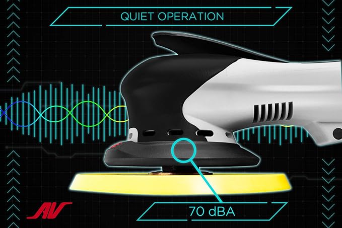 AirVANTAGE 5" Palm-Style, 2nd Generation Advanced Electric Sander Non-Vacuum with Low-Profile Pad (3/32- Hook & Loop)