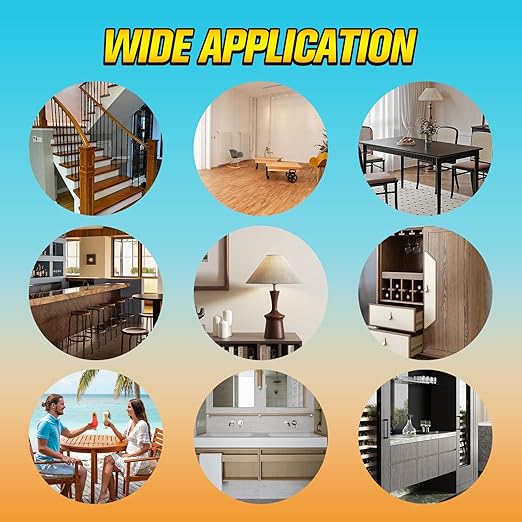 LLPT Wood Glue 5.1 Ounce | Dried Clear Ultimate Waterproof Wooden Super Glue Exterior | All Purpose Wood Adhesive | Heavy Duty for Woodworking Projects Repairs and DIY (LWG150)