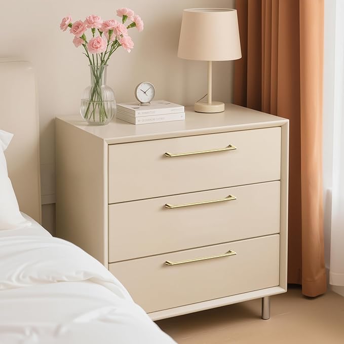 10 Pack 10 Inch(254mm) Hole Center Modern Brushed Gold Cabinet Pull Handle Timeless Vanity Drawer Pull Handle Classic Cabinet Hardware for Kitchen Dresser Bathroom, Screws Included, B-Gold(10x10)