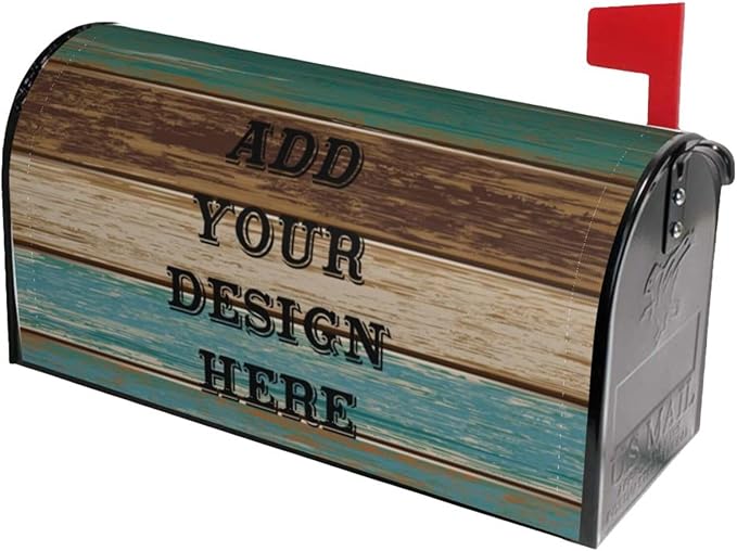 Custom Personalized Mailbox Covers Add Photo Picture Family Name House Address Text Magnetic Mail Cover for Home Garden Yard-15