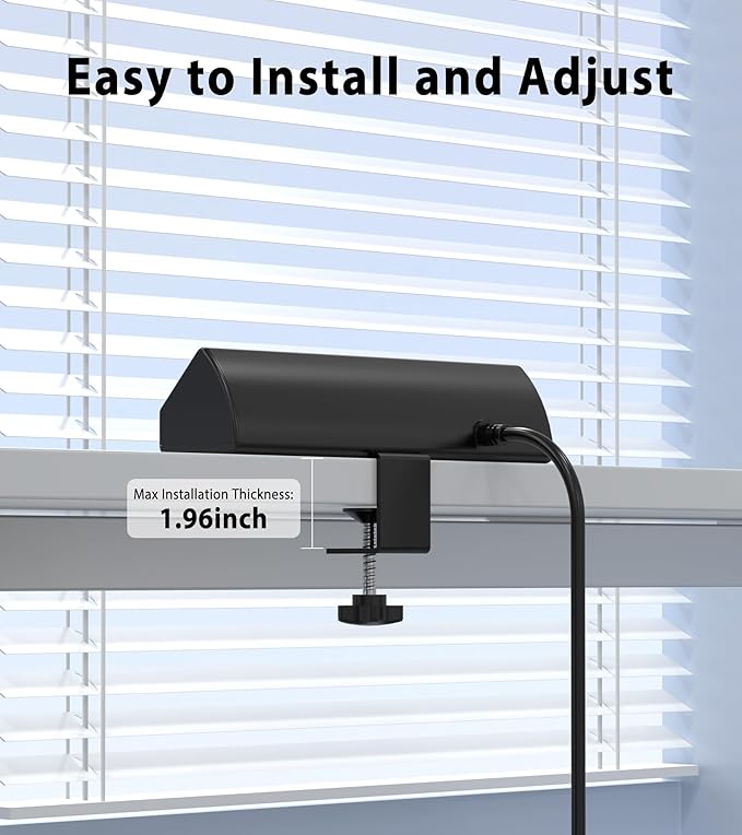 45W Fast Charging Station,Desk Clamp Power Strip,4 PD USB-C Ports,5 AC Outlets,Surge Protector Power Strip, 14AWG Heavy Duty Cord, Fits 1.9" Tabletop Edge (Black, 10 FT Cable)