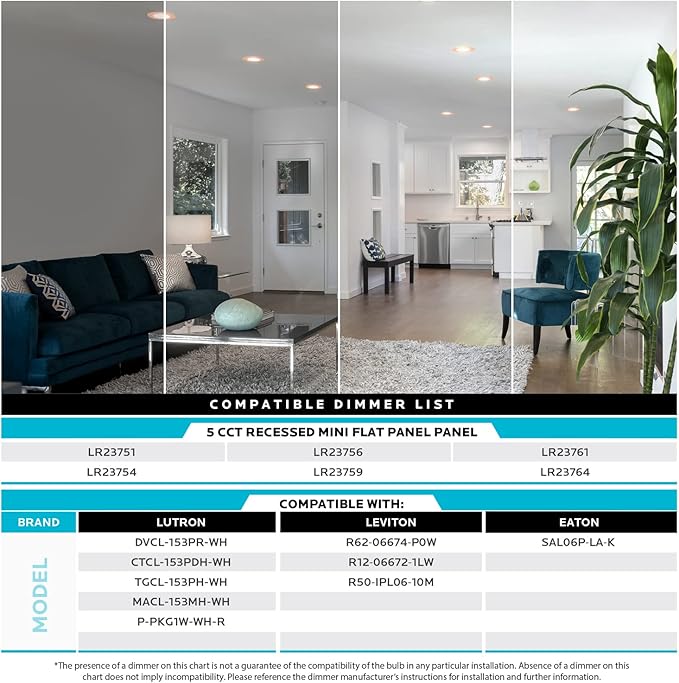 LUXRITE 4 Inch Ultra Thin LED Recessed Light with J-Box, 10W, 5 Color Options 2700K | 3000K | 3500K | 4000K | 5000K, Dimmable Wafer Lights, 750 Lumens, Copper Trim, Energy Star, IC Rated (4 Pack)