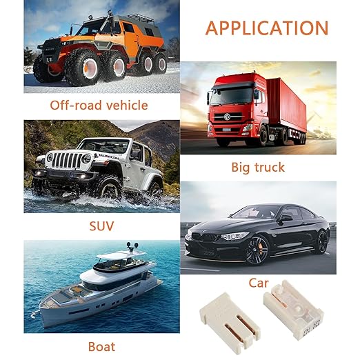 25A 32V Mini Slotted Automotive MCASE Shaped Cartridge Fuse Kit(Pack of 10pcs,25A)