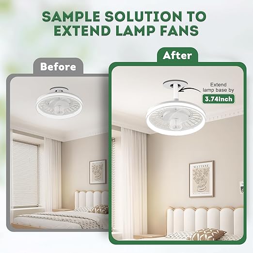 Light Socket Extender,E26 to E26 Medium Screw Light Bulb Socket Extensions,Light Bulb Camera Extensions,Recessed Socket 3-3/4" Extension Adapter