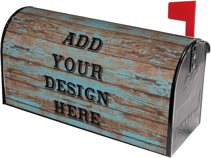 Custom Personalized Mailbox Covers Add Photo Picture Family Name House Address Text Magnetic Mail Cover for Home Garden Yard-19