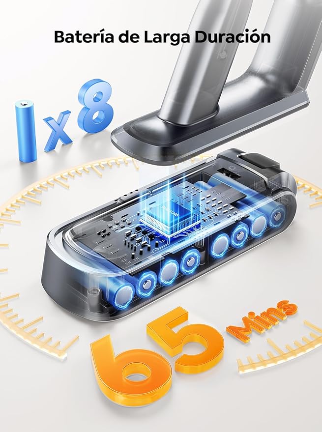 Cordless Vacuum Cleaner, 650W with Extra Mattress Cleaning Tool, 50KPA Stick Vacuum Cleaners for Home 65 Mins Runtime, Self-Standing, Wall Mount Charging, Rechargeable Vacuum for Floor Carpet Pet Hair