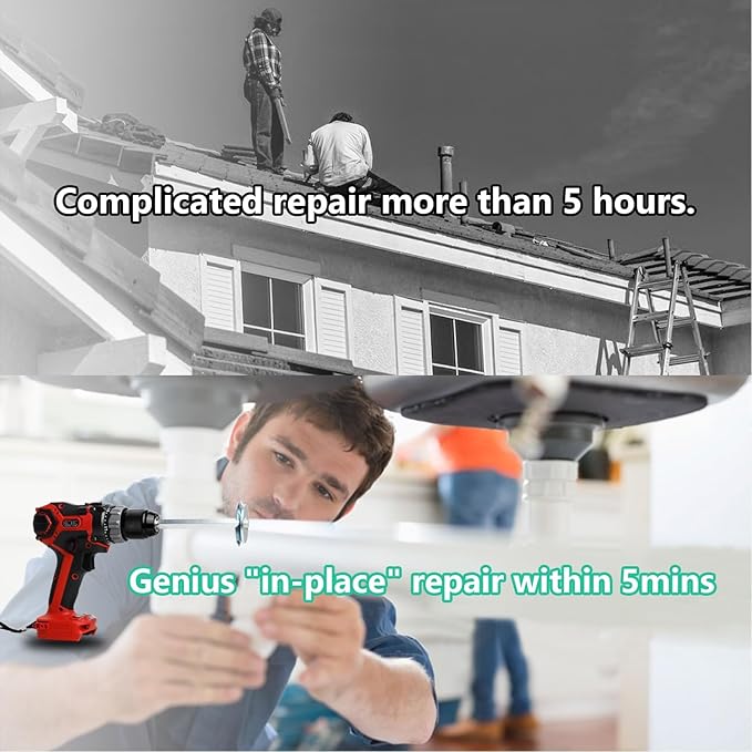 TVIOX PVC Pipe Reamer 7Pcs - PVC Fitting Saver for Removing SCH 40 from Hub, 1/2 In, 3/4 In, 1 In, 1-1/2 In, 2 In, 3 In, 4 In Bit Socket Saver Set for PVC Plumbing Fits 1/2" Variable Speed Power Drill