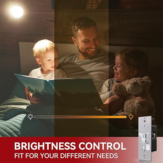 AIDA Toggle Slide Dimmer Switch for Dimmable LED Light/CFL/Incandescent 600 Watt max, Single-Pole or 3-Way, Rocker On/Off Wall Switch with Dimmer Slider, Wall Plate NOT Included, UL, White, 1 Pack