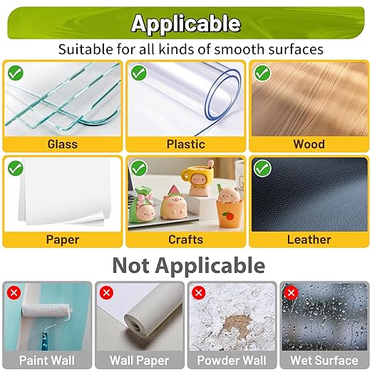 Upgraded 360Pcs Double Sided Tape Sticky Dots with Pull Tab, Removable Adhesive Mounting Putty No Trace Dots, 0.6" Clear Sticky Tack for Museum Picture Crafts & DIY