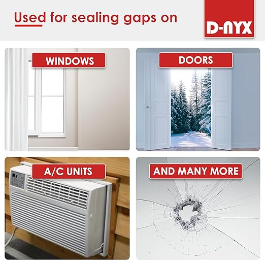 Window Sealing Tape 1 Pack Transparent Sealing Heavy-Duty Residue-Free RV Insulation for Doors and Windows, Clear Weather Stripping Draft Isolation Tape (2 Pack 2 inch)