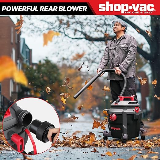 Shop-Vac 6 Gallon 5 Peak HP Wet/Dry Vacuum, Portable Shop Vacuum with Attachments for Jobsite, Garage & Workshop. 5430097