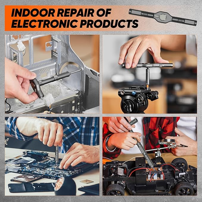 Saker 42 in 1 Magnetic Screwdriver Set, Multi Bit Ratchet Screwdriver Set with T Handle & Storage Case for Furniture, Computer, Bicycle, Electronic Repair and DIY Gifts Orange