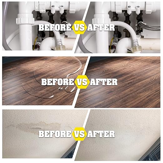 Transparent Waterproof Coating, 70oz Clear Waterproof Sealant - Concrete Crack Sealant for Roofs, Walls, Wood & Terraces - Indoor/Outdoor Flexible Water-Based UV-Resistant Crack-Proof Protection