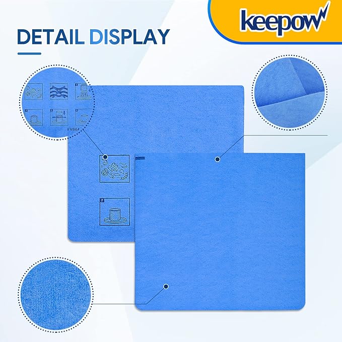 KEEPOW Shop Vac Filters Compatible with Stanley 1-6 Gallon Wet/Dry Vacuums SL18910P-3, SL18129, SL18133, Part# 25-1201 (1 Pack)