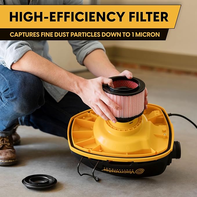 Vacmaster Professional Beast Series VFB511H 0201 5-Gallon 5.5 Peak HP Wet/Dry Vac, Black