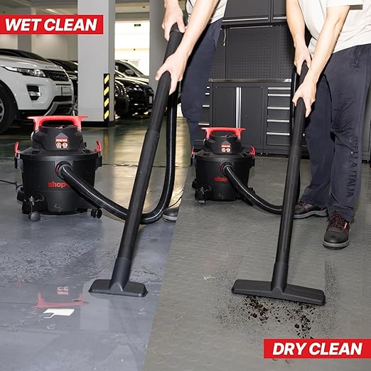 Shop-Vac 6 Gallon Wet/Dry Vacuum, 4.5 Peak HP Shop Vacuum with Blower, 1-7/8 Inch Diameter x 6 Foot Hose, 10 Foot Cord, Ideal for Jobsite, Garage, Workshop & Home