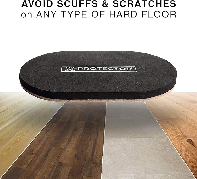X-Protector Felt Furniture Sliders Hardwood Floors - 4 PCS 6" x 3 1/2" Furniture Sliders - Heavy Duty Felt Sliders Hard Surfaces β Move Your Furniture Easily & Safely!