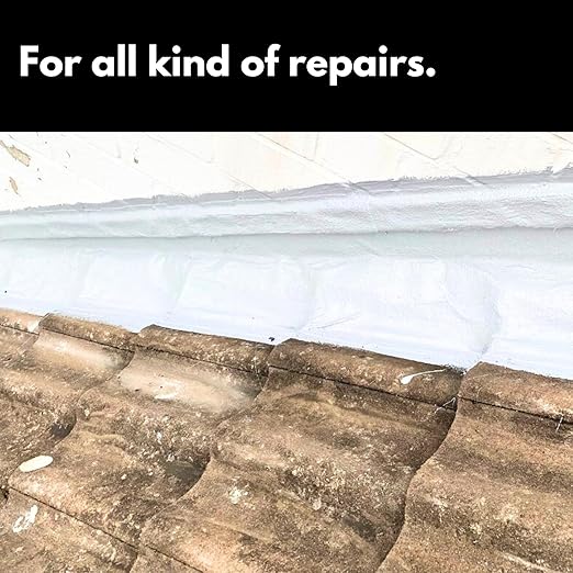 HSS Liquid Rubber KIT Grey – MS Polymer Sealant for Roof, Cracks, Walls & Any Repairs, Solvent-Free, Flexible Liquid Membrane - incl. Reinforcement & Brush - Grey - 25.7oz