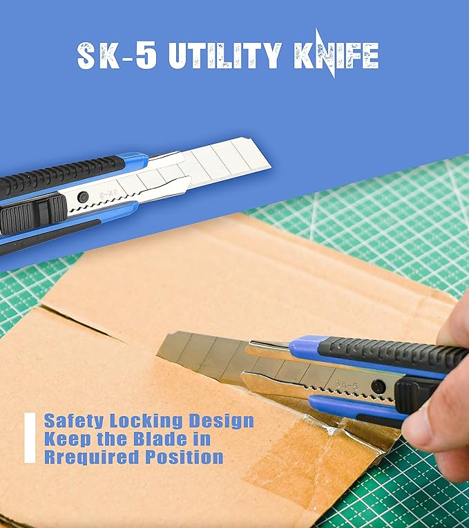 Auto Repair Tool Set 128-piece Mechanic Hand Tool Kit with Storage Box, Nail, Pliers,Screwdriver, Hammer, Drive Socket, Wrench for Homeowner, DIY, Handyman