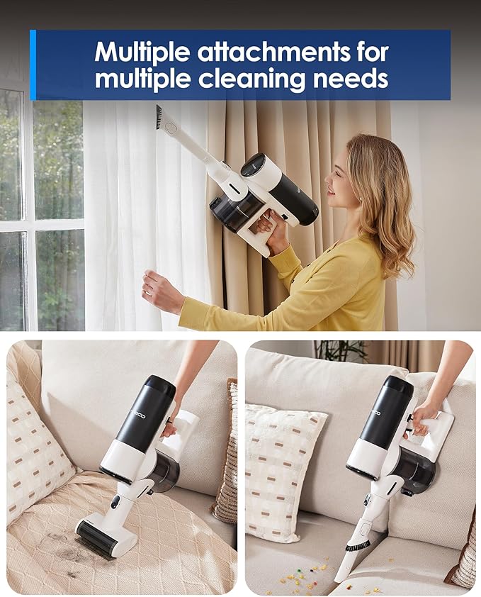 Tineco Floor ONE Switch S6 Stretch Wet Dry Vacuum Cleaner, Multi-Function, 180° Lay-Flat, Anti-Tangle Design, Self-Cleaning, 65Min Runtime, Dual-Edge Cleaning, Whole-House Cleaning Floor Cleaner