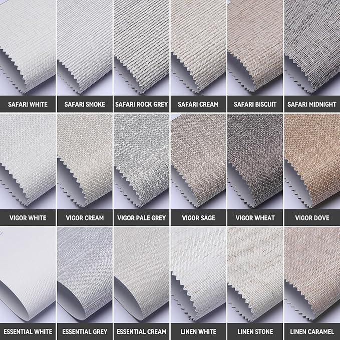 SmartWings Motorized Smart Blinds with Remote, Custom Automatic 100% Blackout Roller Shade Compatible with Alexa/Homekit/Google, Electric Smart Blinds for Indoor Windows, Multi-Color Samples