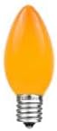Novelty Lights 25 Pack C9 Ceramic Outdoor Christmas Replacement Bulbs, Orange, E17/C9 Intermediate Base, 7 Watt