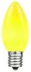 Novelty Lights 500 Case C9 Ceramic Outdoor Christmas Replacement Bulbs, Yellow, E17/C9 Intermediate Base, 7 Watt