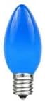 Novelty Lights 500 Case C9 Ceramic Outdoor Christmas Replacement Bulbs, Blue, E17/C9 Intermediate Base, 7 Watt