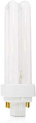 (4 Pack) PLC-13W 841, 4 Pin G24q-1, 13 Watt Double Tube, Compact Fluorescent Light Bulb, Replaces Sylvania 20667 CF13DD/E/841 - Philips 38328-1 PL-C 13W/841/4P/ALTO and GE 97597 F13DBX/841/ECO4P