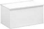 Dalmbox Wall-Mount Mailbox Large Mailbox for Post Rust-Proof Galvanized Steel Box for Outside or Townhouse Horizontal Style, White, 15.7” x 4.3” x 9.4”
