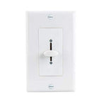 0-10V LED Dimmer - Vertical Slider Wall Mount Control White